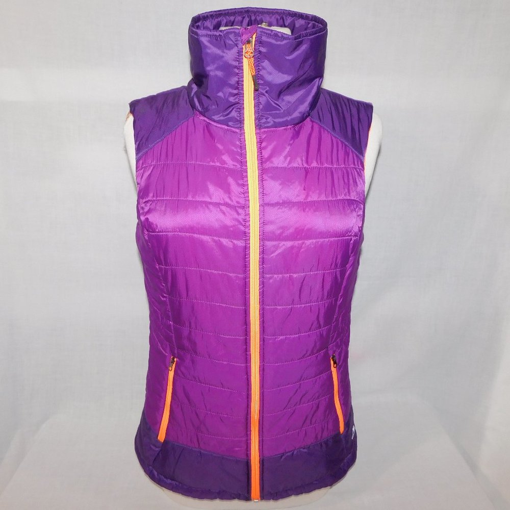 C9 by Champion Womens M Purple  Light Puffer Vest Ventureloft wind resistant